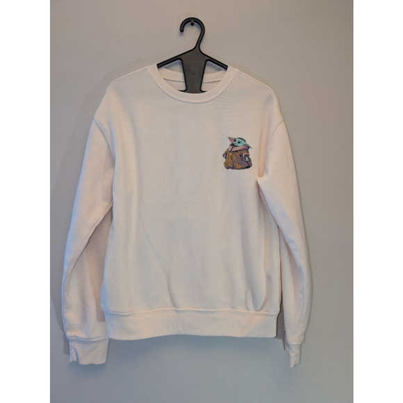 Star Wars Tops - Women's Star Wars Grogu Off-White Sweatshirt M